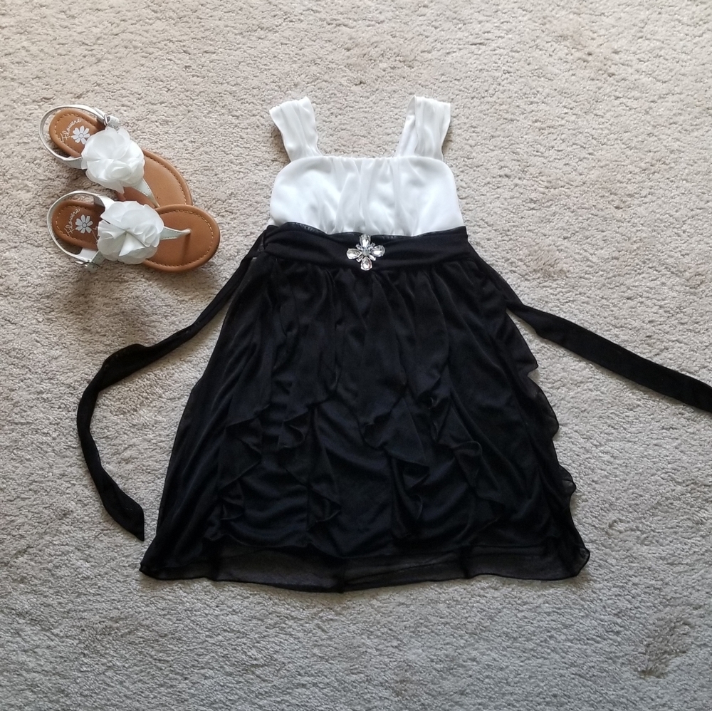 Black and white kids dress